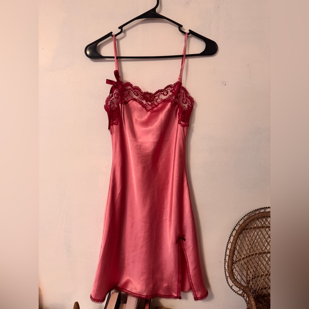 Victorias Secret Pink Lace Satin Lingerie